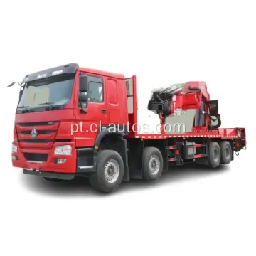 SINOTRUK HOWO 8X4 12 WHEELS CURCIONS 80TONS CURCANHO MONTADO DO CRANE